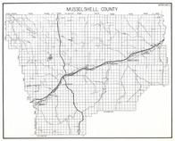 Musselshell County, Klein, Bundy, Elso, Lake Mason, Delphi, Gage, Roundup, Melstone, Montana State Atlas 1950c